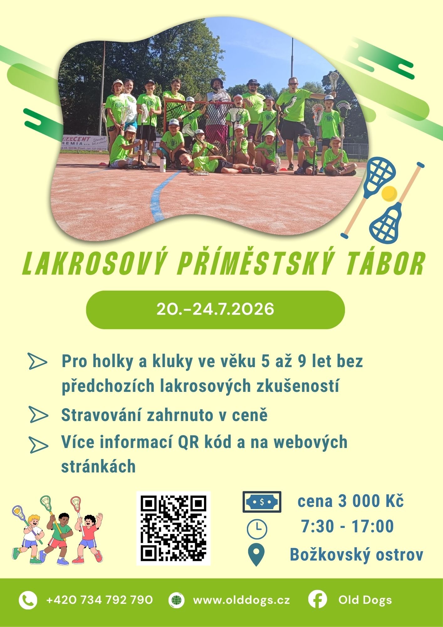 LC Old Dogs Plzeň pořádá sportovní lakrosový příměstský tábor